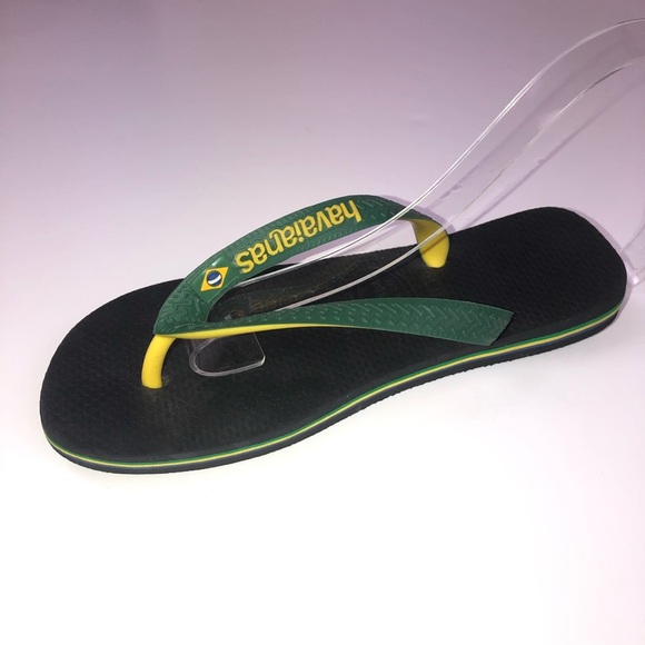 Havaianas Green yellow Flip Flop Kids Sandal - Picture 9 of 13